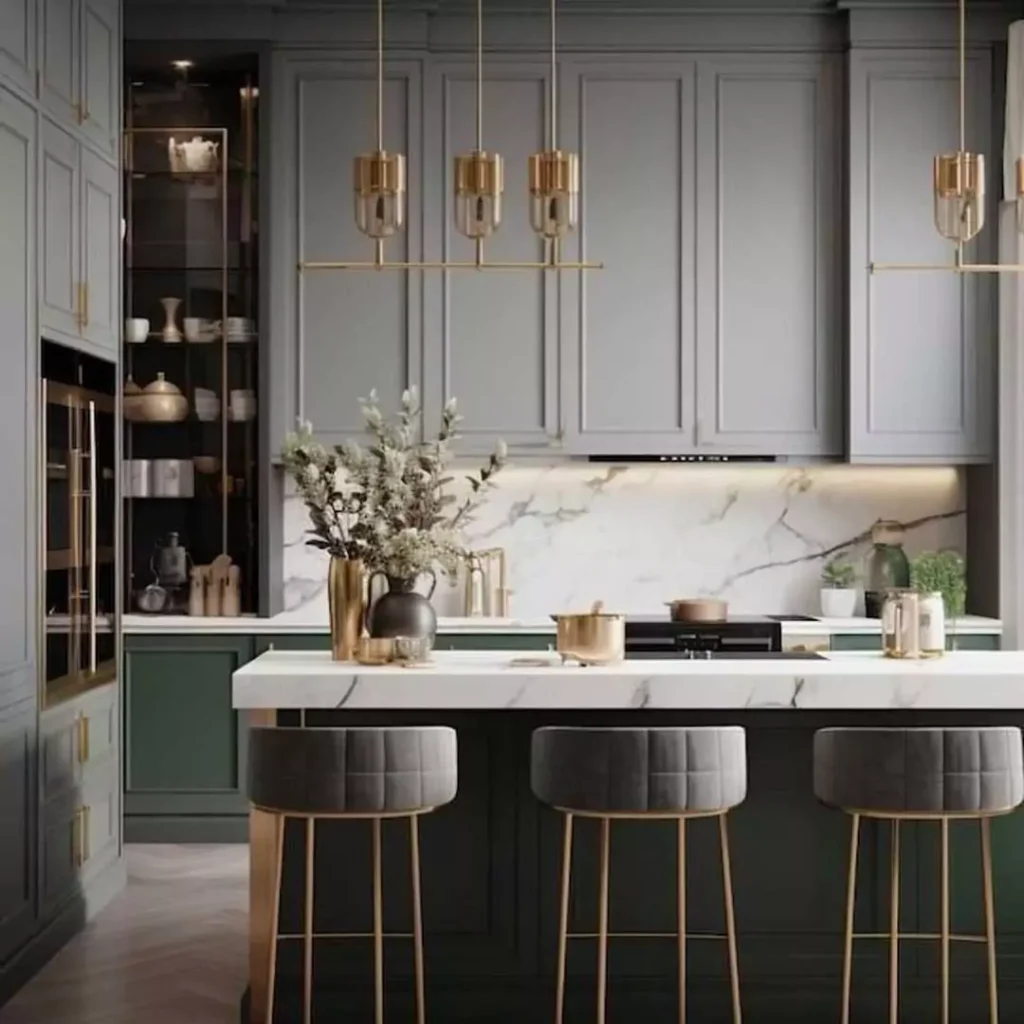 عالی ترین طراحی آشپزخانه مدرن سبک نئوکلاسیک
