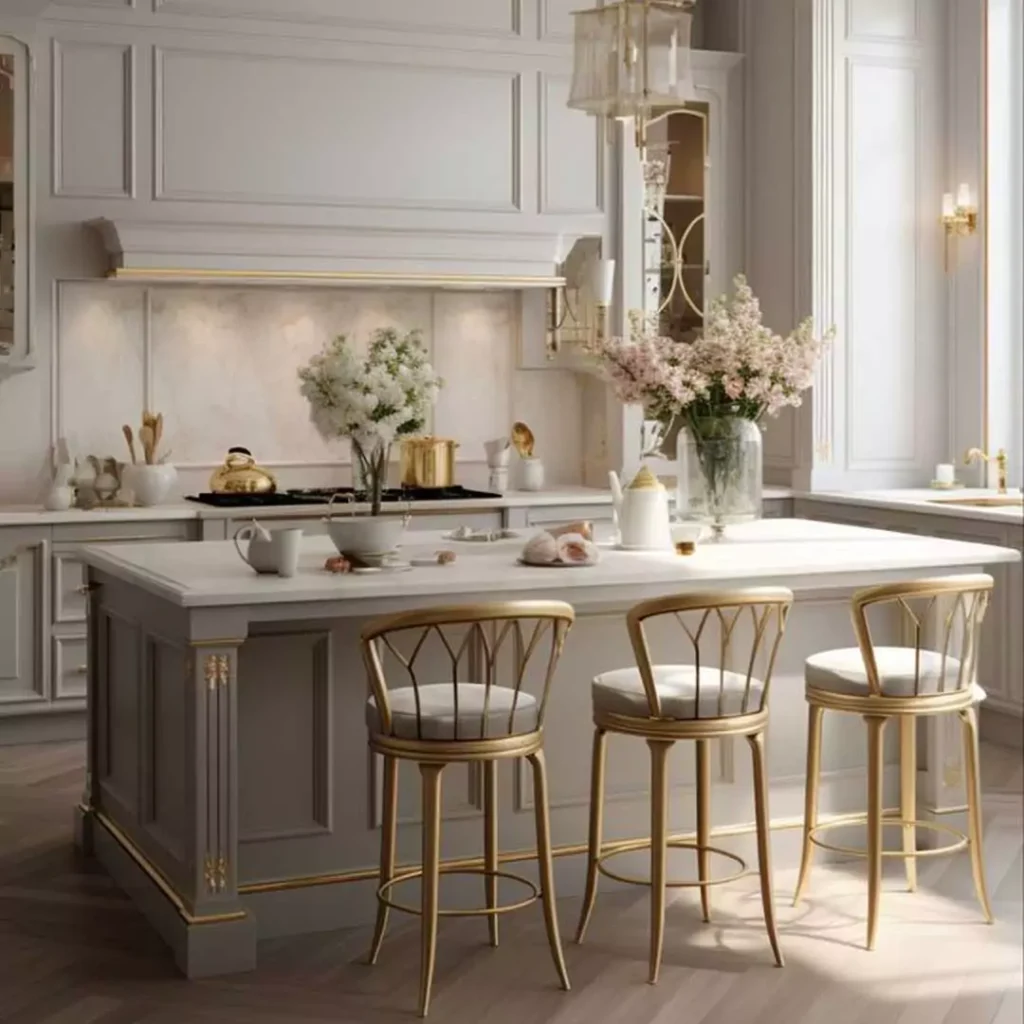 جذاب ترین طراحی آشپزخانه مدرن سبک نئوکلاسیک