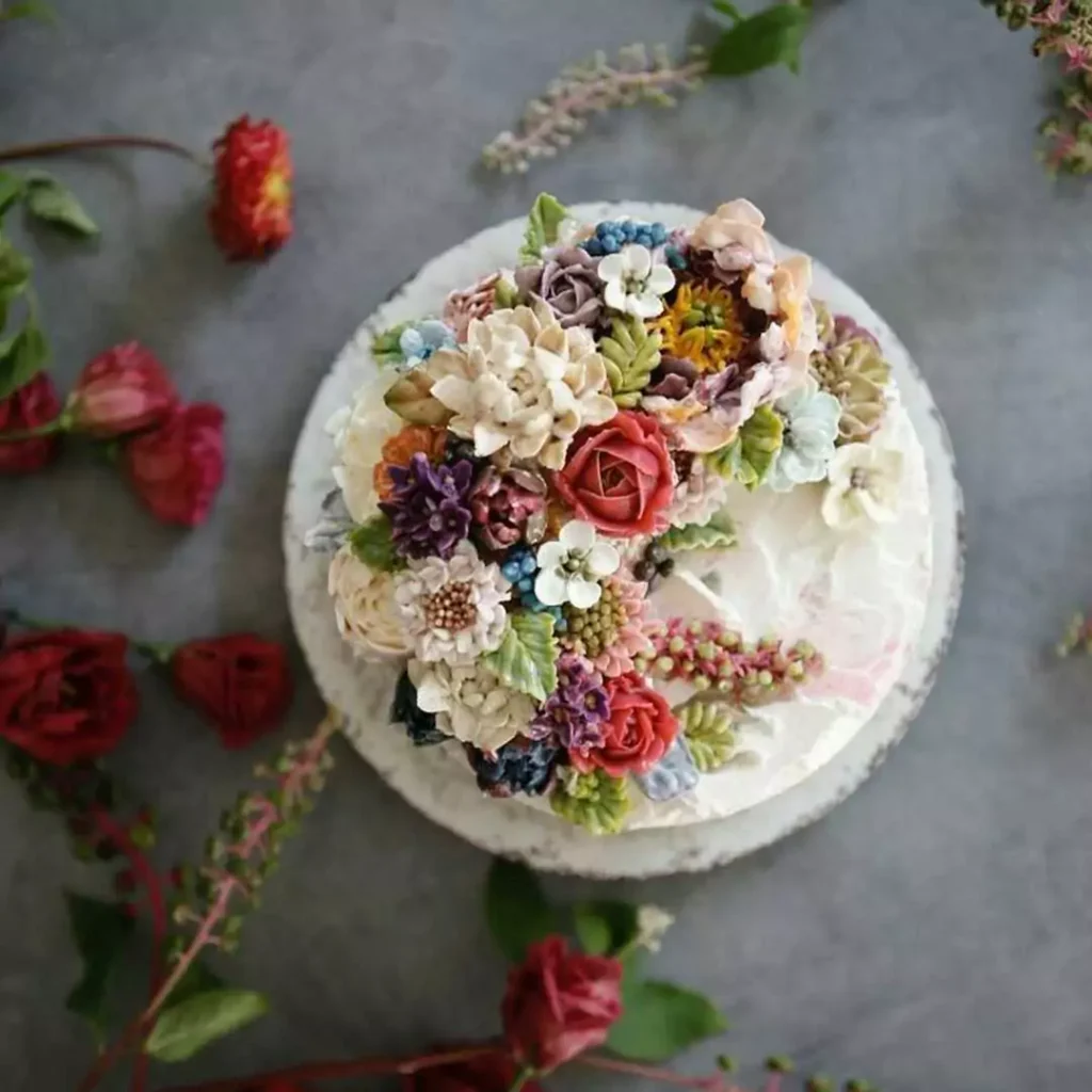 بهترین طراحی هنرمندانه کیک تولد بهاری دخترانه 1403