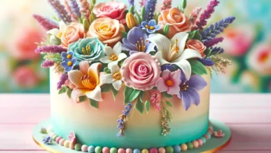 مدل‌های کیک بهاری با طرح گل مخصوص 1403