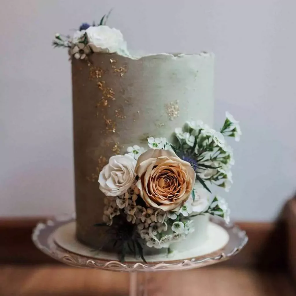 خاص ترین کیک عروسی تابستانی 1403 سبز