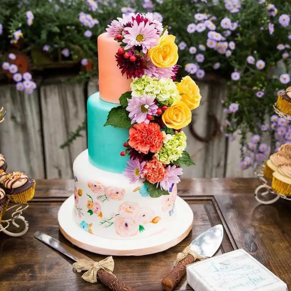 جذاب ترین کیک تابستانی رنگی 1403 جشن نامزدی