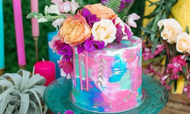بی نظیرترین کیک تابستانی رنگی 1403 جشن نامزدی