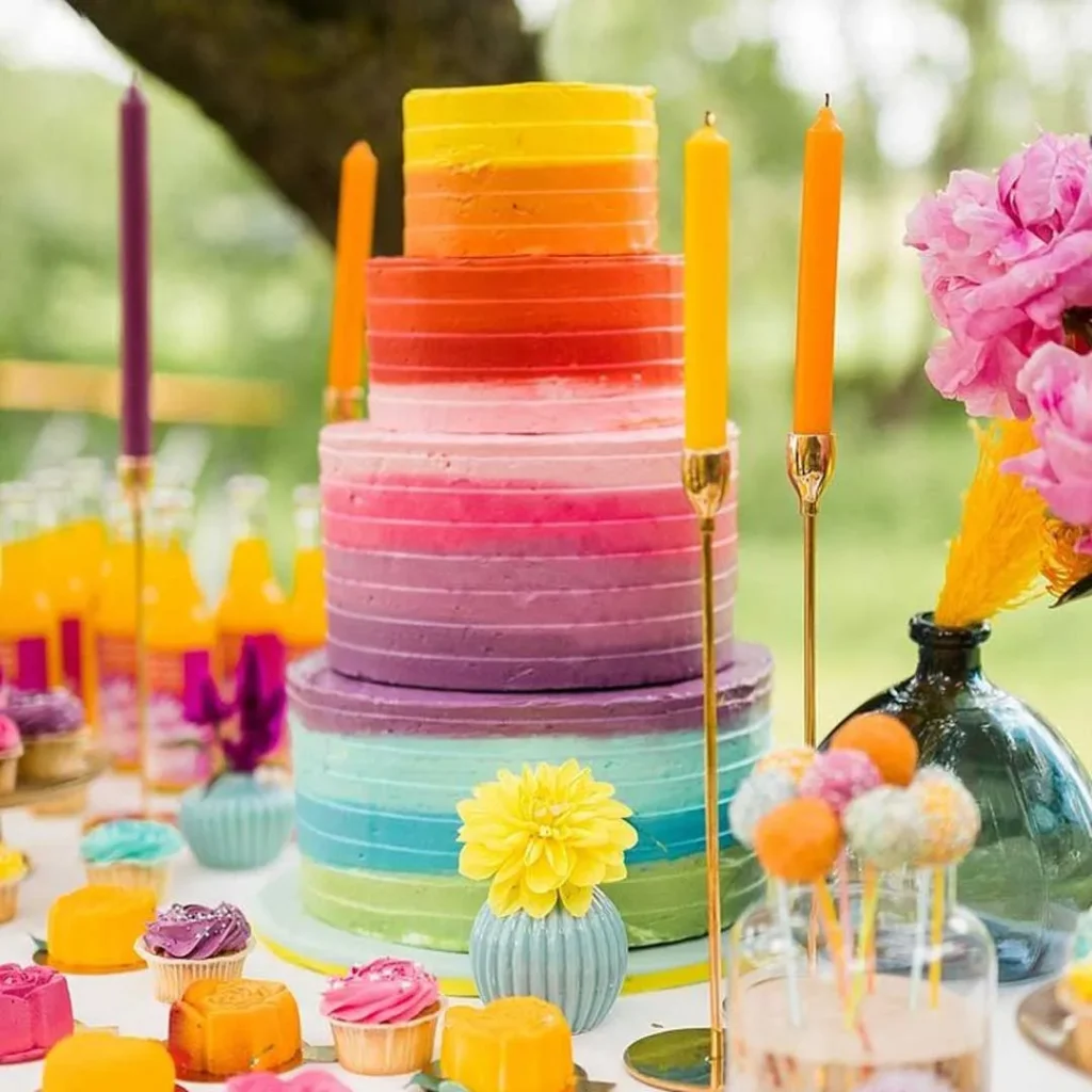شیک ترین کیک تابستانی رنگی 1403 جشن نامزدی