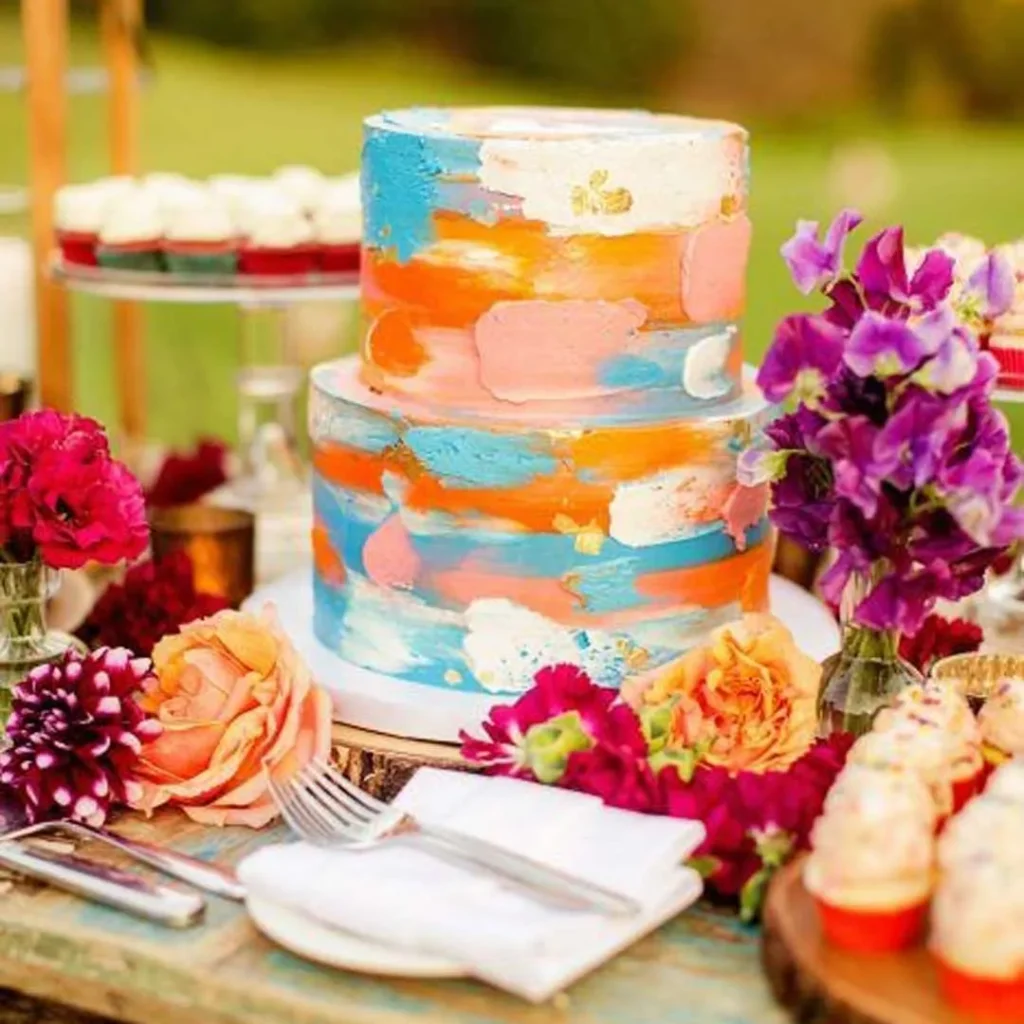 ترندترین کیک تابستانی رنگی 1403 جشن نامزدی