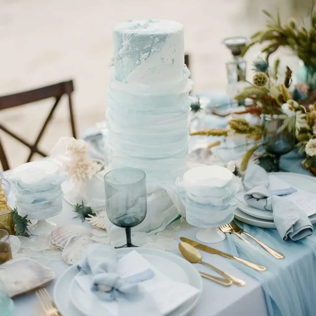 ترندترین کیک عروسی ساحلی 2024
