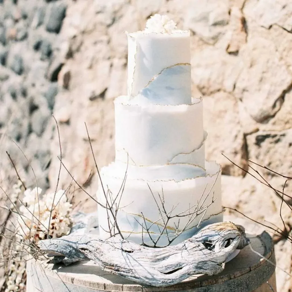 شیک ترین کیک عروسی ساحلی 2024شی