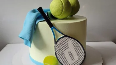 به روزترین کیک تولد ورزشی با تم بازی تنیس